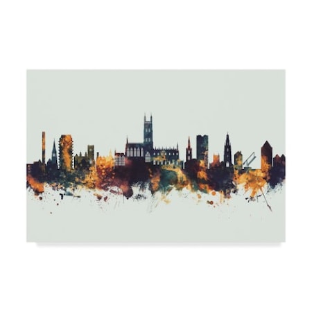 Michael Tompsett 'Gloucester England Skyline Iv' Canvas Art,22x32